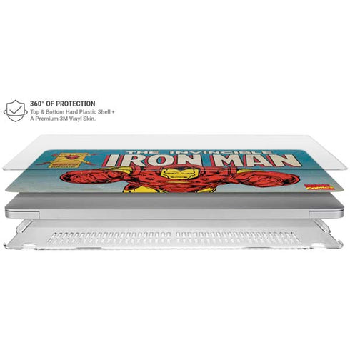 Marvel Classic Comics The Invincible Iron Man MacBook Air 15in (2023-2025) Case plus Skin